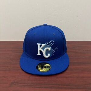 New Era, 59Fifty Fitted Hat, Kansas City Royals, Blue & White